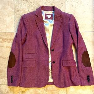 Gorgeous J Crew Blazer mauve pink with elbows